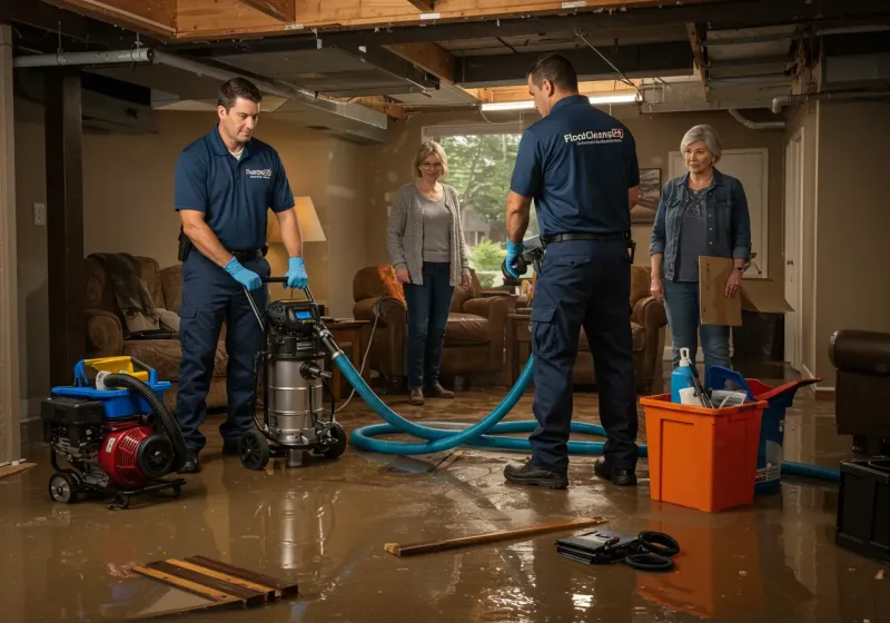 Basement Water Extraction and Removal Techniques process in Bellevue, OH